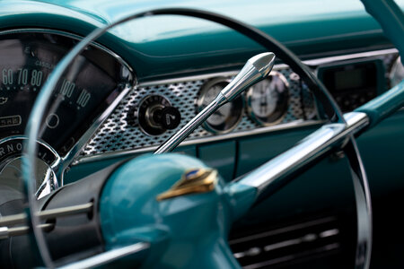 Vintage Car Dashboard photo