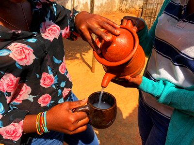 Drink carafe palm wine photo