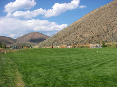Soccer fields in Hailey, Idaho photo
