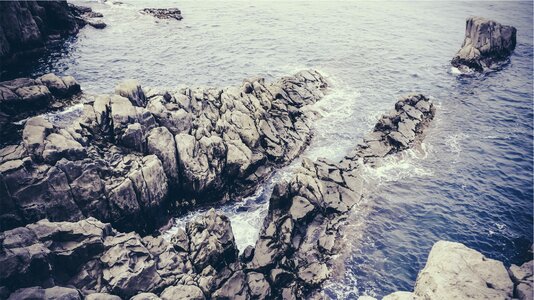 Sea waves gray wave