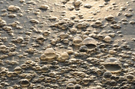 Wastewater treatment bubbles dirty water