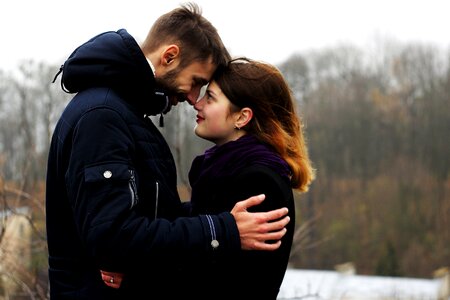 Couple landscape love