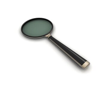 Magnifying glass information photo
