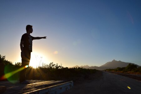 Sun mexico finger pointing