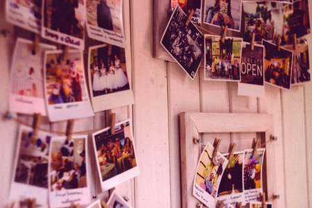 Vintage Polaroid Photo Wall photo