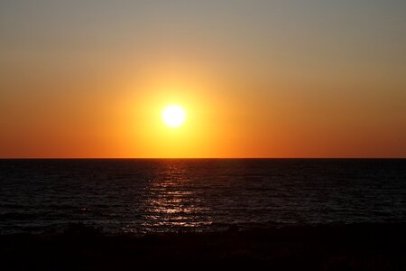 Coast dusk evening photo