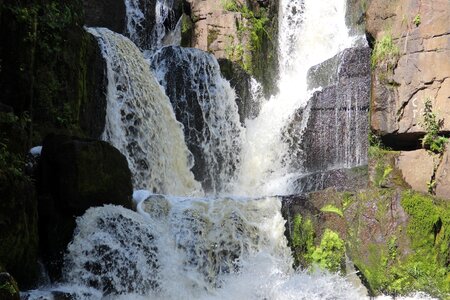 Waterfall mountains nature