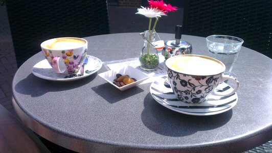 Drinking cafe morning