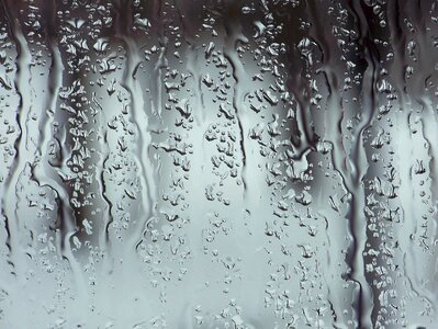 Window glass wet photo