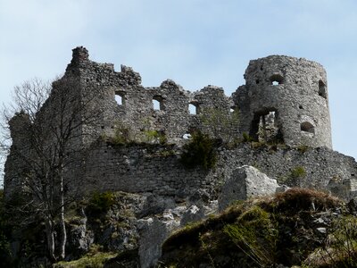 Stone building knight's castle photo