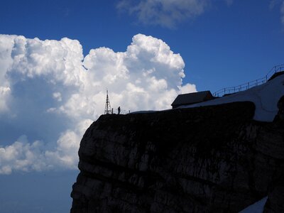 Cumulus squall line threatening photo