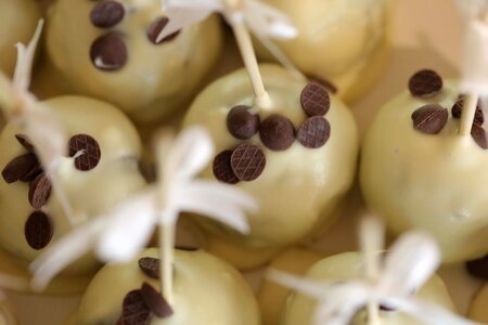 Lollipop chocolate white