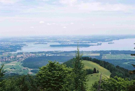 kampenwand mountain at the chiemsee lake in bavaria photo