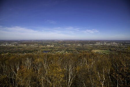 Autumn Trees and Wide Angle Landscape at Rib Mountain State Park
