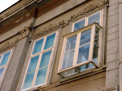 Baroque windows house photo
