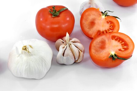 Antibacterial antioxidant garlic photo