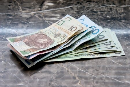 Polish banknotes pln polish