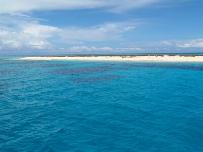 Water and ocean of the Great Barrier Reef in Queensland, Australia photo