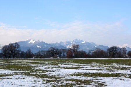 Mountains nature distant photo