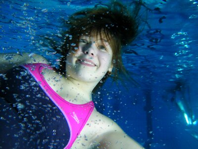 Underwater child water