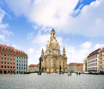 The Dresden Frauenkirche in Dresden, Saxony, Germany photo