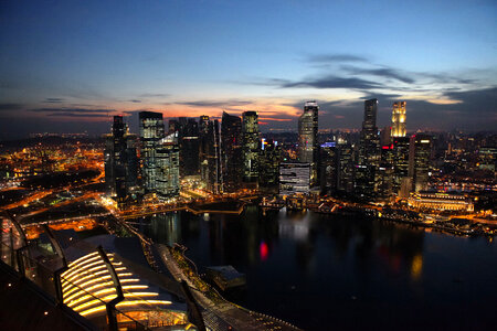 Full Cityscape view of Singapore photo