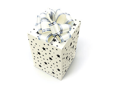 White gift box photo