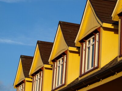 Yellow building architecture photo