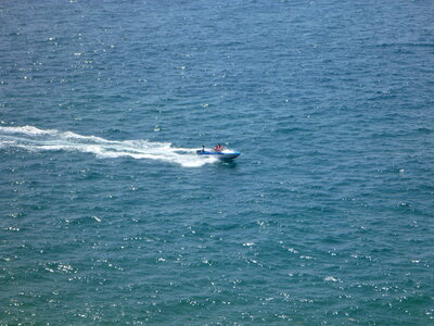 Speedboat Blue Waters Sea photo