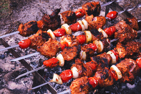 BBQ Meat Kebabs photo