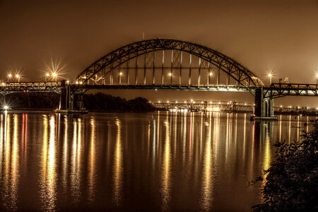 Bridge Across the River in Philadelphia, Pennsylvania photo