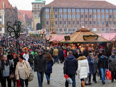 Christmas human city photo