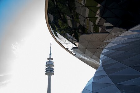 Architecture building mirroring