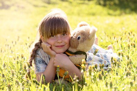 Child girl blond