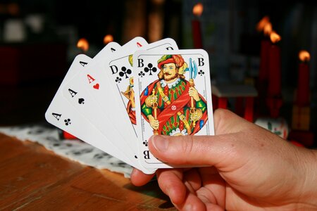 Poker full house cards