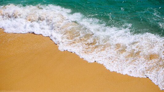 Beach Waves and Sand photo