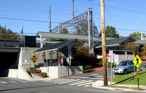 Milford Metro North Rail Station in Connecticut