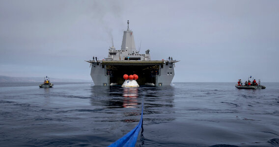 Underway Recovery Tests for NASA's Orion Spacecraft photo