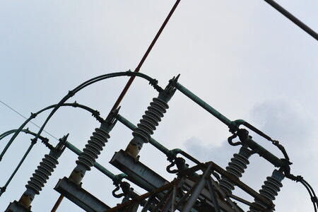 Large high voltage power station photo