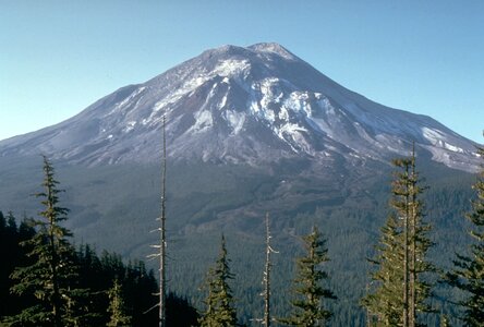 St helens 1 day before the eruption johnston ridge photo