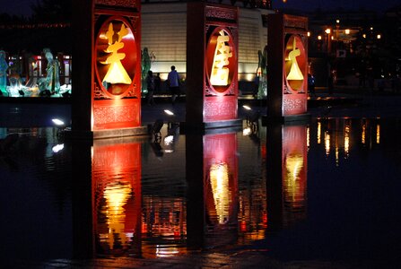 Lights water city photo