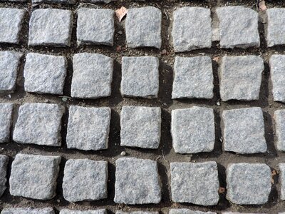Wall paving stone cement photo