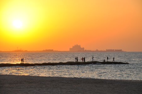 United arab emirates twilight sunset photo
