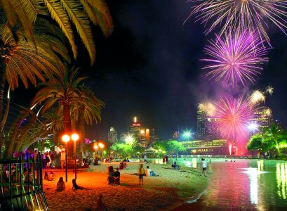 Riverfire fireworks during Brisbane Festival