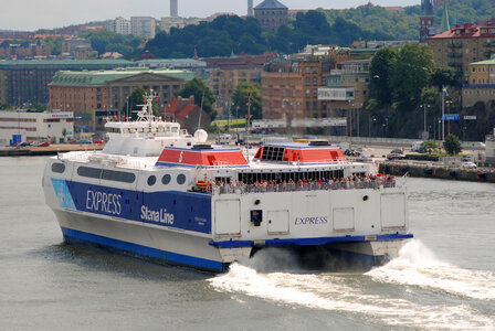 Stena Line Ship from Rotterdam port. photo