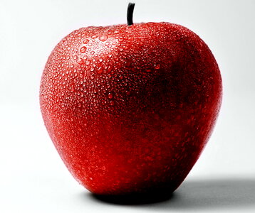 Apple fruit red