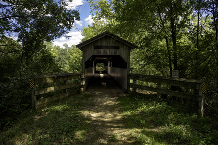 Covered Bridge along Sugar River State Trail photo