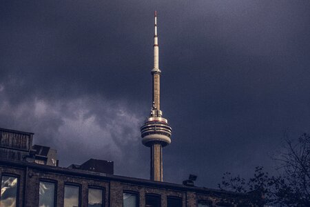 CN Tower In Storm