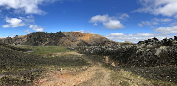 Geology panorama road photo