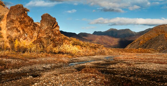 East Fork River, Polychrome Mountains photo